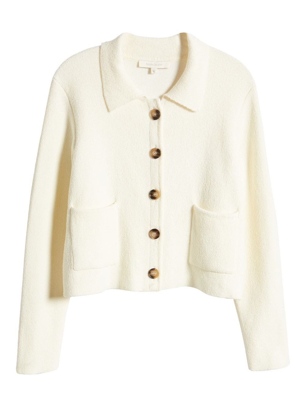 NWT Favorite Daughter Annabel Jacket Cardigan Sweater in Off White Large